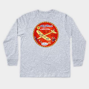 Sky Streak Airplanes Kids Long Sleeve T-Shirt